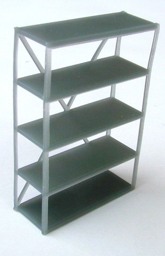 ESTANTERÍAS GRISES 1/48 O Escala Cantidad 6 Impresión Resina.On30 O-27 - Imagen 3 de 5