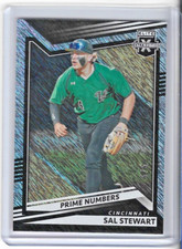 SAL STEWART 2022 Elite Extra Edition Prime Numbers # 5/5 RC REDS