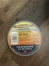 Scotch 35 Gray Color 3M Vinyl Electrical Tape, 3/4 in x 66 ft. Brand New.