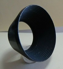 Black Metal 1.125" Deep Lens Hood/Shade Unbranded Used Xclnt Cond