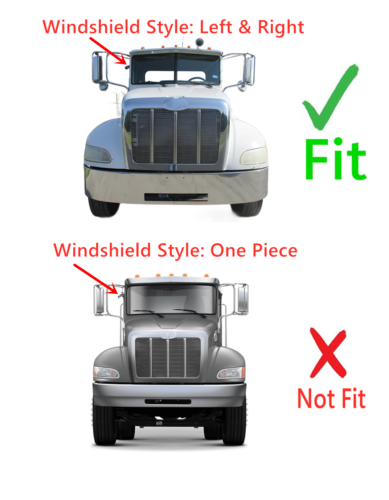 Fit Peterbilt 200 & 3-Series Passenger Right Side Front Windshield Window Glass - Picture 2 of 4