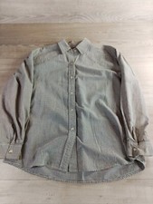 Wrangler Blues Black Plaid Long Sleeve Shirt Kids M pearl snaps.