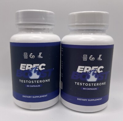 2 PACK Erec Boost Pills for men ED Maximize Energy, Vitality & Stamina.EXP 11/26