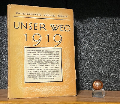 MODERNISM UNSER WEG 1919 Paul Cassirer vtg Max Liebermann Ernst BARLACH Poetry