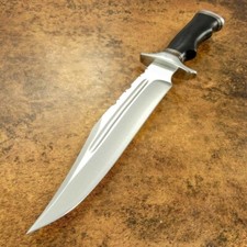 15" SUPERB CUSTOM MADE FORGED TOOL STEEL BLADE,TACTICAL HUNTING SURVIVAL BOWIE