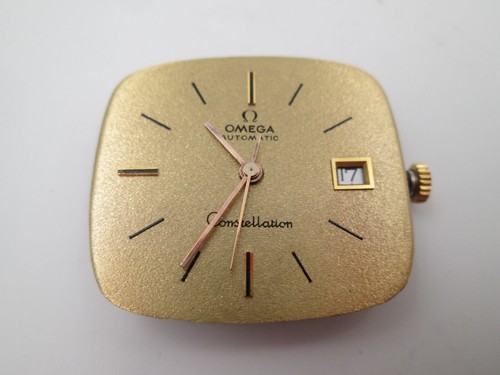 Máquina y esfera Omega Constellation automática. Calibre 751. Dial dorado. 1970 - Imagen 2 de 8