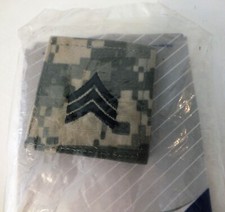 U.S. Army Rank Sergeant PAIR E5 OCP Patch Hook Closure - USA Sealed
