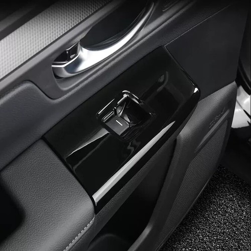 Juego de molduras de panel de interruptor de ventana negro brillante para Honda CRV CR-V 2023-2025 - Imagen 9 de 13