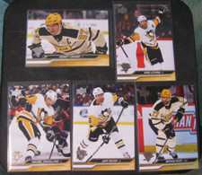 PITTSBURGH PENGUINS 5-CARD LOT 2023-24 Upper Deck CROSBY/LETANG/GRANLUND/RUST...