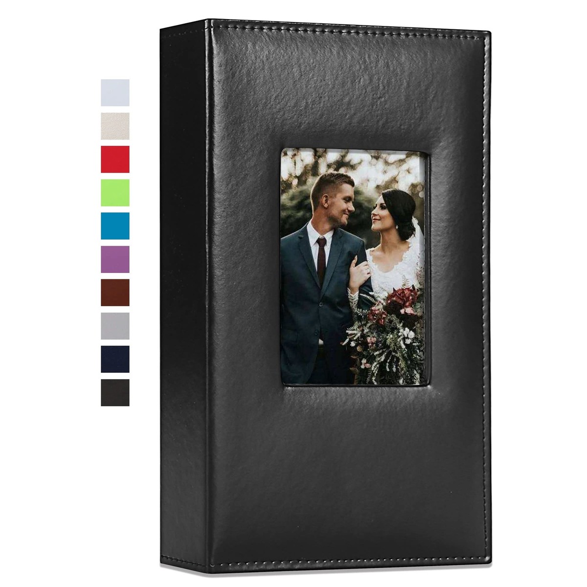 Photo Album 4x6 300 Photos Leather Cover Picture Book with