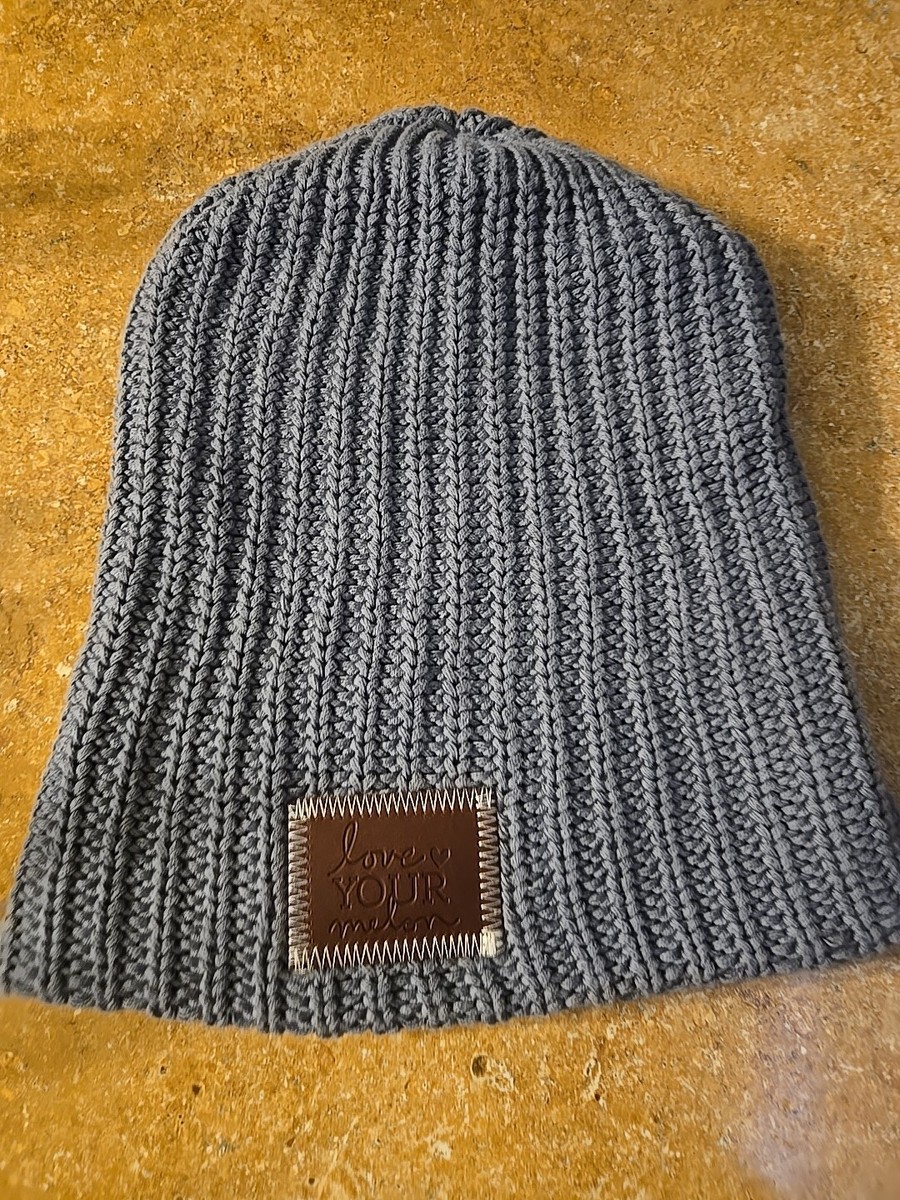 Love Your Melon Knit Beanie Made In USA Blue Gray NWOT! | eBay display picture 3