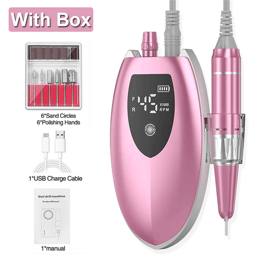 Professional Electric Nail File Drill Manicure Tool Pedicure Machine Set Kit - Bild 14 von 24