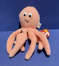 TY Beanie Baby Retired- Inky The Octopus-MWMT Birthday-11/29/1994