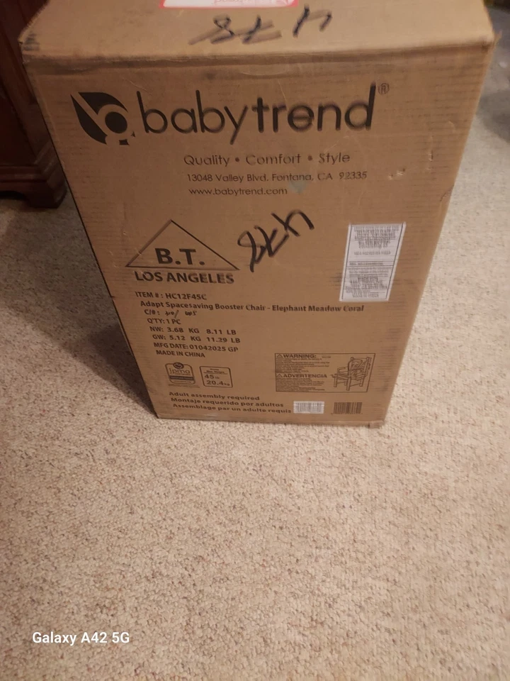 High Feeding Chair By Baby Trend - Image 2 of 2