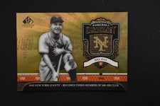 Mell Ott 2006 SP Legendary Cuts Baseball Chronology /550 #BC-MO Giants