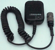 Thales PTT Radio Speaker Microphone Mic 23386 - 1600469-4 - 6-Pin