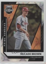 2021 Panini Elite Extra Edition Prime Numbers B 11/78 McCade Brown #104 10qk