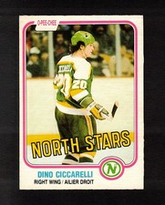 1981-82 DINO CICCARELLI #161 ROOKIE OPC Key HALL OF FAME Star NHL Hockey Card RC. rookie card picture