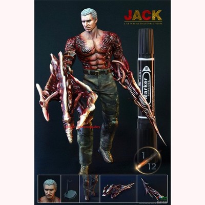 BY-ART BY-G04 Resident Evil Jack Krauser 1/12 Scale Limited Edition Action Figur