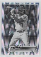 2022 Topps Chrome Sonic Black & White RayWave Refractor Jo Adell #203 12w7