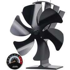 Tomersun Wood Stove Fan Heat Powered Heater XX Large, Balck 