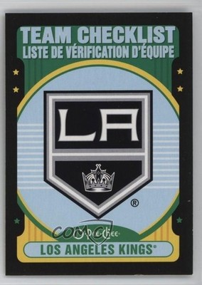 2021-22 O-Pee-Chee Team Checklist Retro Black Border /100 Los Angeles Kings 11pm