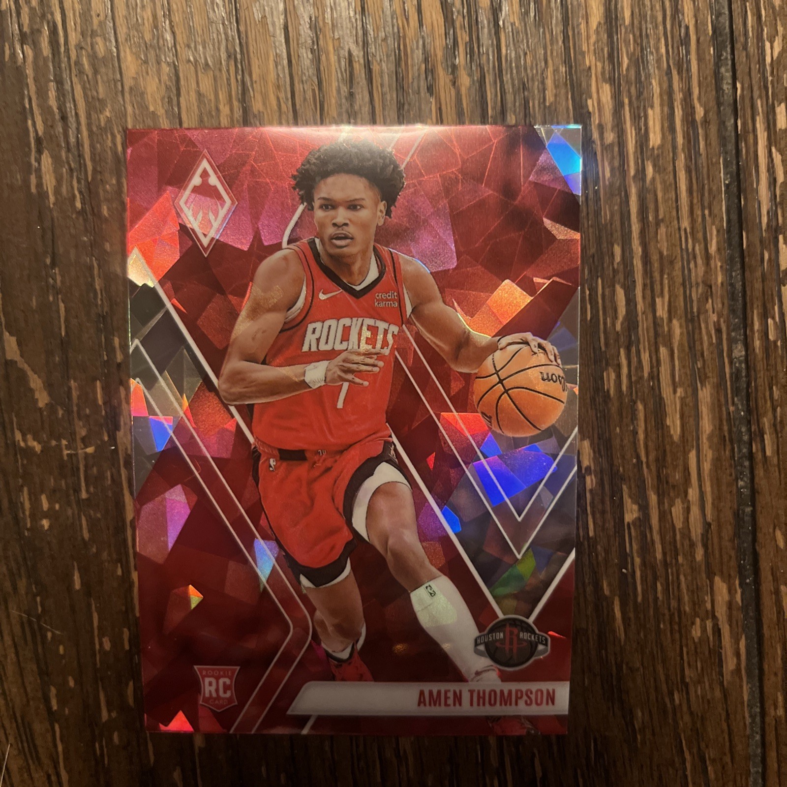 2023-24 Panini Phoenix Amen Thompson #22 Instant Phenom Blue Velocity RC /275