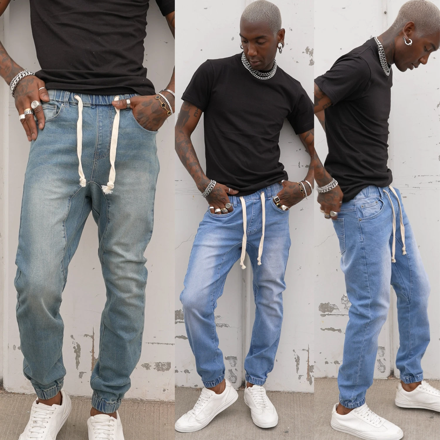 Victorious Men's Jogger Drop Crotch Denim Jogger Pants S~5XL JG803 -FREE SHIP
Opens in a new window
