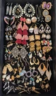 Vintage to Modern 51 Matching Earrings Pairs Costume Bold Fashion Jewelry Lot #1