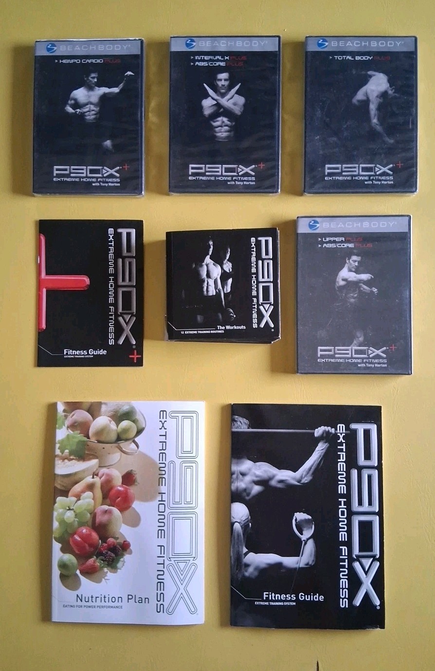 P90X Extreme Home Fitness Workout DVD Set With Guide And Nutrition Plan