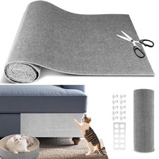 Cat Scratch Furniture Protector 39.4x15.8 Inch Light Grey Adhesive Mat