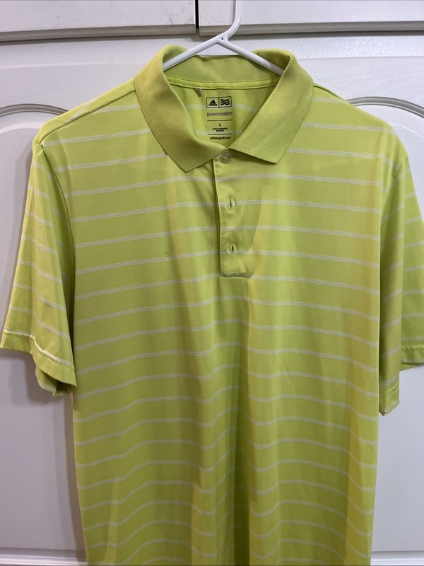 Adidas Puremotion Mens L Polo Golf Tennis Athleisure Outdoor Activewear