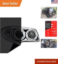 Customizable Dark Black Headlighttail Light Film - 12 Inch X 24 Inch 2-rolls Customizable Dark Black Headlighttail Light Film - 12 Inch X 24 Inch 2-rolls