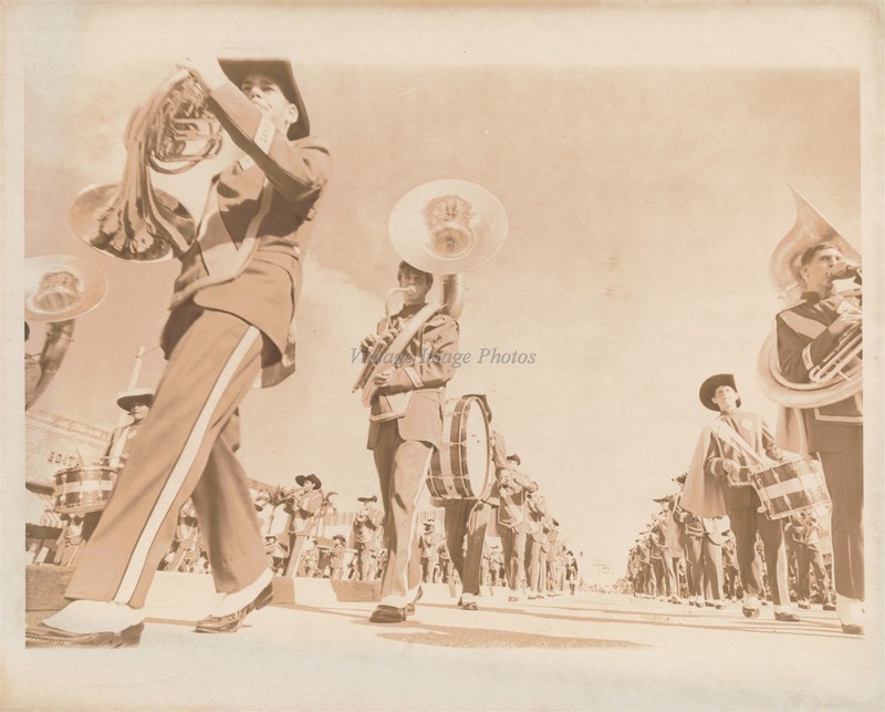 1968 Junior Miami Orange Bowl Jr Parade Marching Band Musicians Instr Photo 8X10