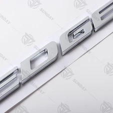 For 2015-2019 Edge Glossy Silver Liftgate Tailgate Hatch Emblem Badge Nameplate