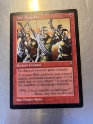 Mob Mentality 1996 Visions Magic Cards, COMBINED SHIPPING