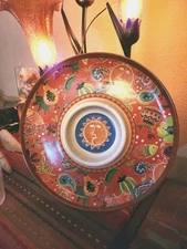 Beautified & Vibrant Julie Ingleman Melamine Server Bowl for Chips & Dip