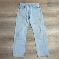 Vintage Levis 501 Jeans Mens 31x30 Light Wash Straight Leg Denim Made in USA 90s