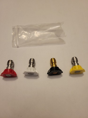 #ad 3.5 Orifice 4 Piece Pressure Washer Spray Nozzle Set $9.99