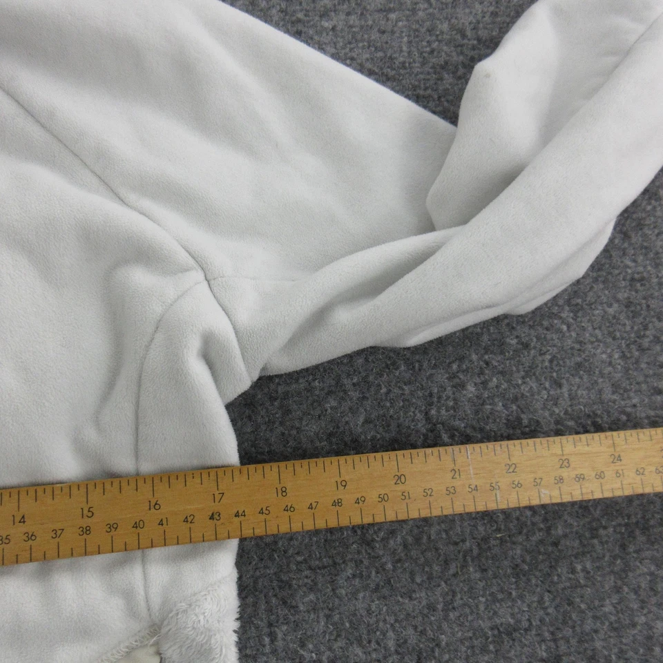 Chaqueta Mountain Hardwear para mujer mediana blanca polar con capucha cremallera completa senderismo Foto 4 de 4