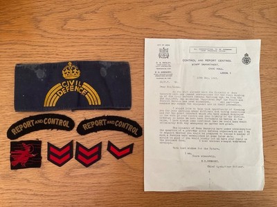 Seltenes Flak Division Abzeichen 2. Weltkrieg (Rote Hexe) + Zivilschutzabzeichen etc