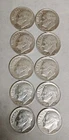Lot of 10 - U.S. 90% Silver Roosevelt Dimes 1950-1959 PD+ S Mints $1 Face #28