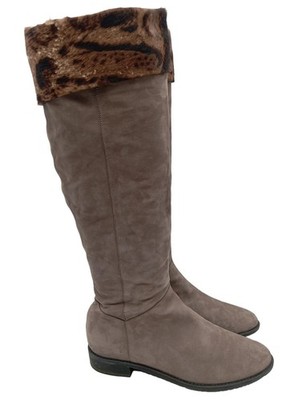 STUART WEITZMAN Schaftstiefel Damen Stiefel Gr. DE 38 grau Casual-Look