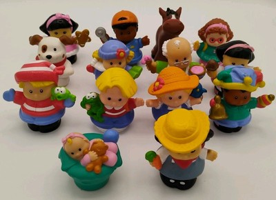 Vintage 2001-2003 Fisher Price Little People Toys, Lot Of 14