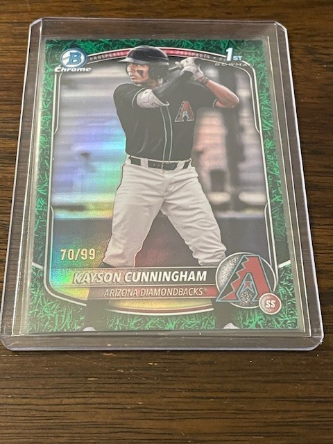 2025 Bowman Draft Chrome Kayson Cunningham #BDC-84 Green Grass 70/99