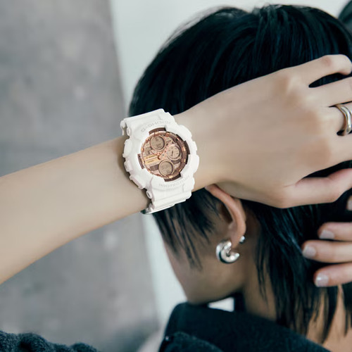 Casio G-SHOCK Pink Gold Dial GMA-S140PG-7AJF - Picture 9 of 11