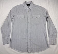 Vintage Wrangler Western Men  s M Pearl Snap Long Sleeve Pastel Shirt 75201AA