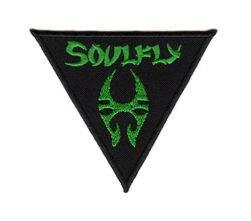 Soulfly Patch Embroidered Sew On Band Green Logo Heavy Thrash Death Nu Metal