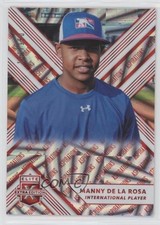 2018 Panini Elite Extra Edition Aspirations Red /150 Manny De La Rosa #183 0b3