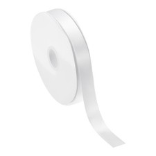 13/16 Inch x 60 Yards Solid Satin Ribbon, 1Pcs Fabric Ribbon, White